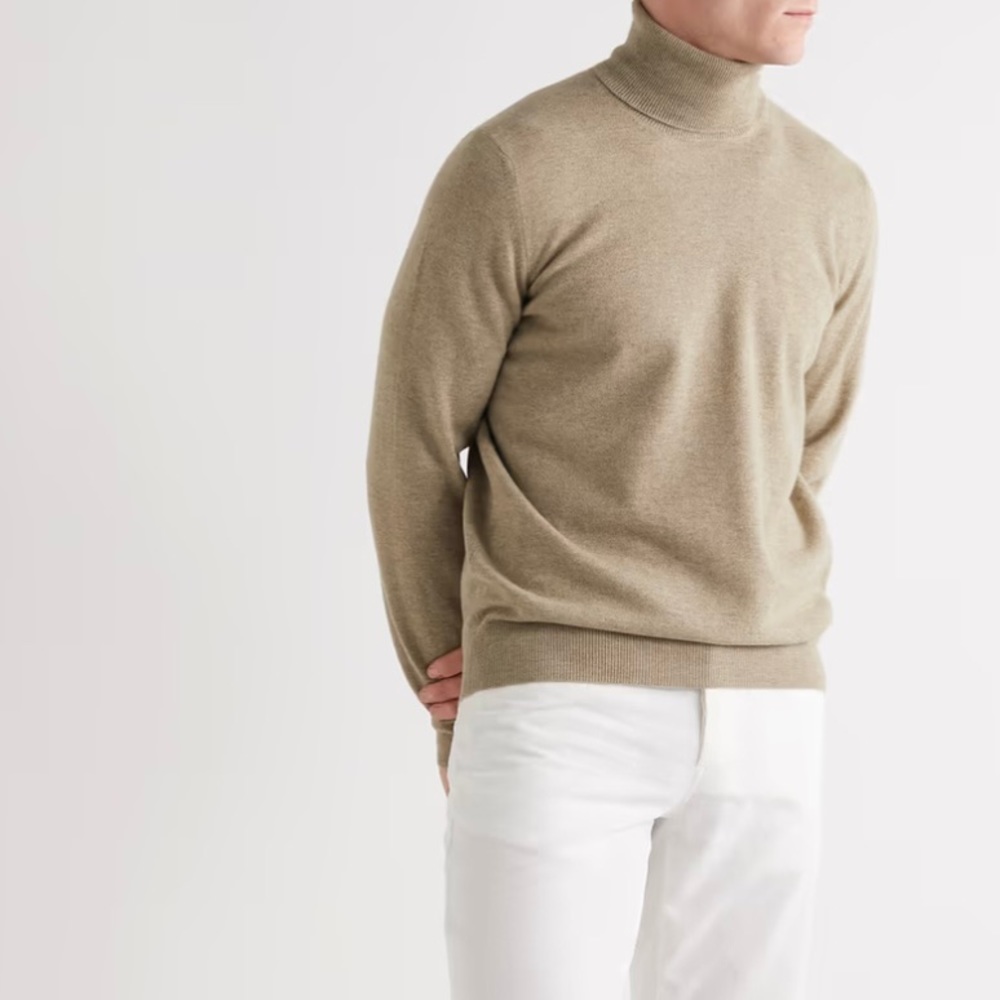 NWOT Brunello Cucinelli Cashmere Turtleneck Sweater - 54